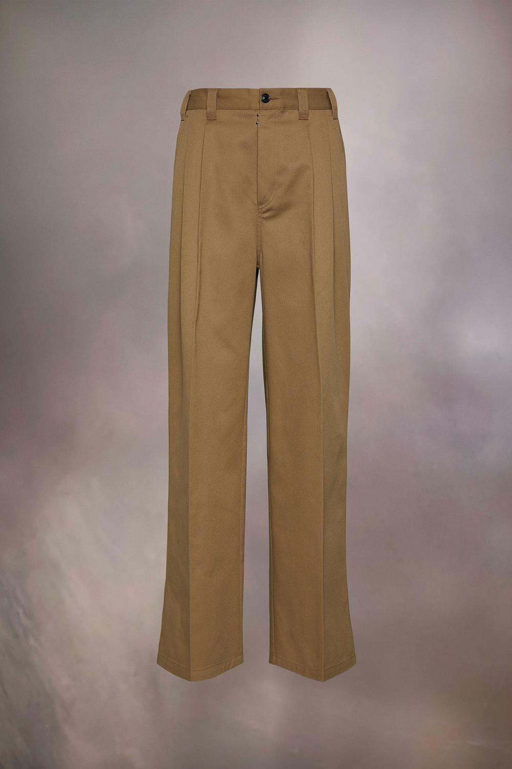 Khaki Maison Margiela Skater Chino Trousers | AU_MM70165