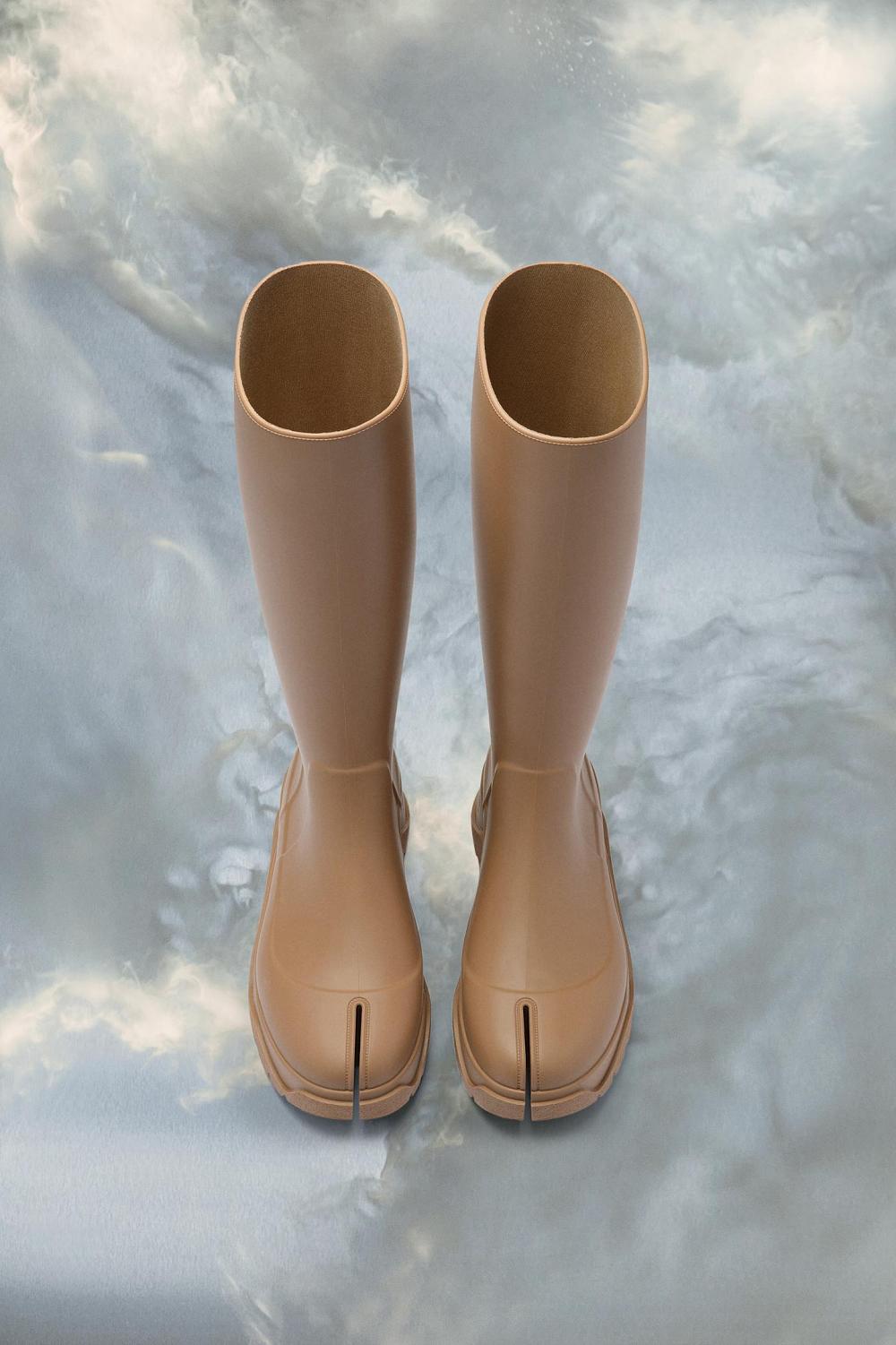 Khaki Maison Margiela Tabi Rain Boots | AU_MM36156