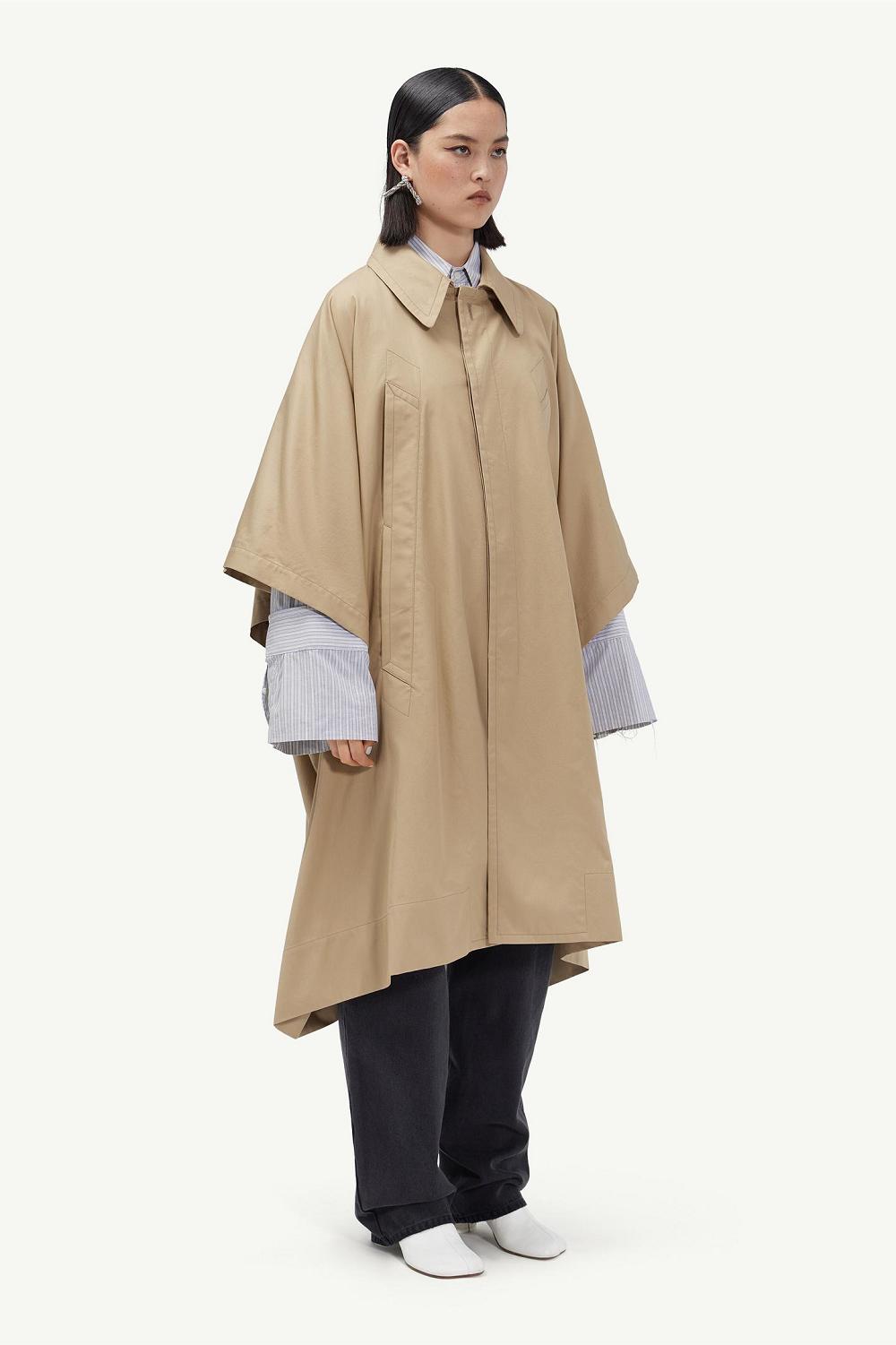 Khaki Maison Margiela Trench Coat | AU_MM13329