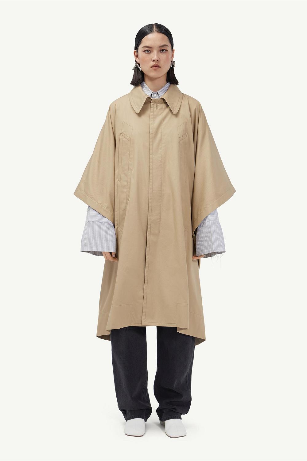 Khaki Maison Margiela Trench Coat | AU_MM13329