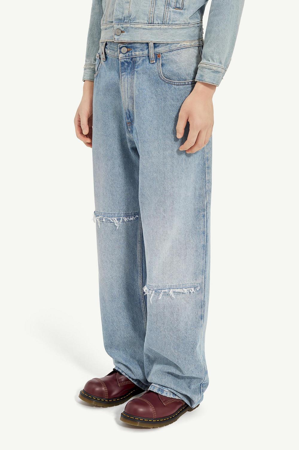 Light Blue Maison Margiela Blue Denim Trousers | AU_MM24978