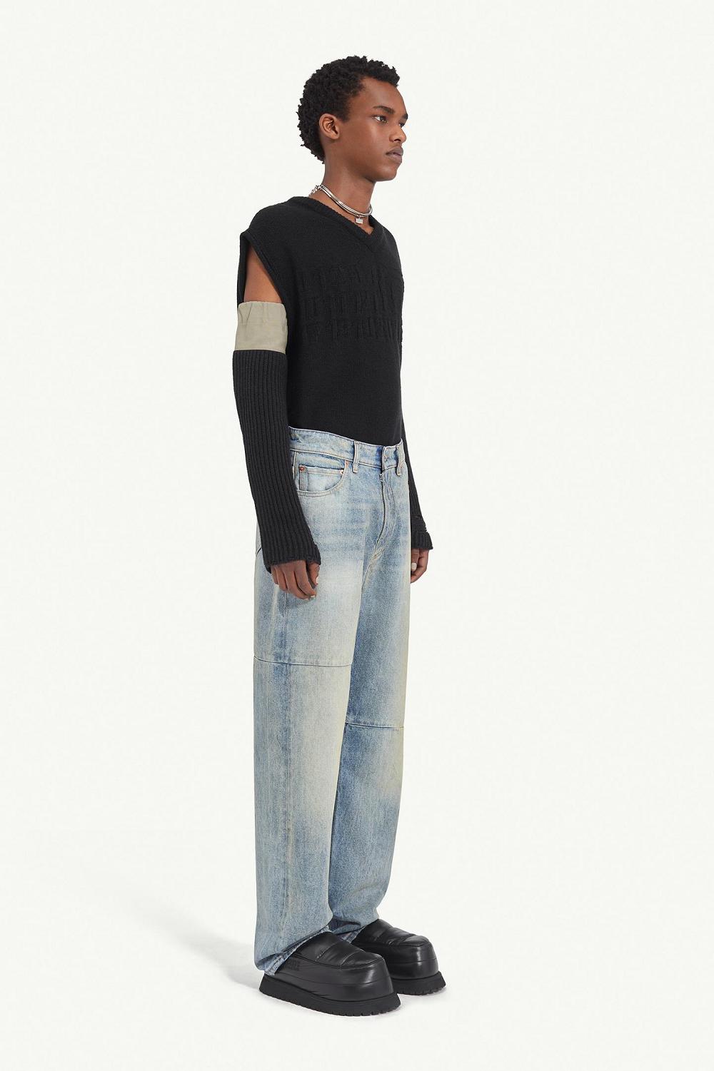 Light Blue Maison Margiela Mid-rise Jeans | AU_MM82507