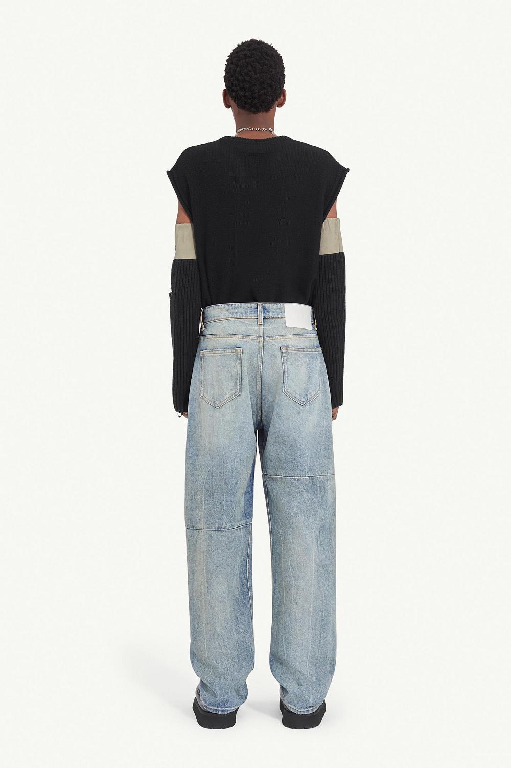 Light Blue Maison Margiela Mid-rise Jeans | AU_MM82507