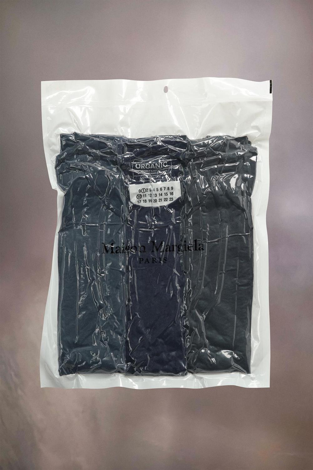 Navy Maison Margiela 3-pack Organic Jersey T-shirts | AU_MM57621