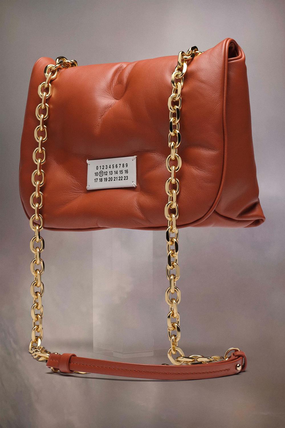 Orange Maison Margiela Glam Slam Recicla Flap Small | AU_MM93531