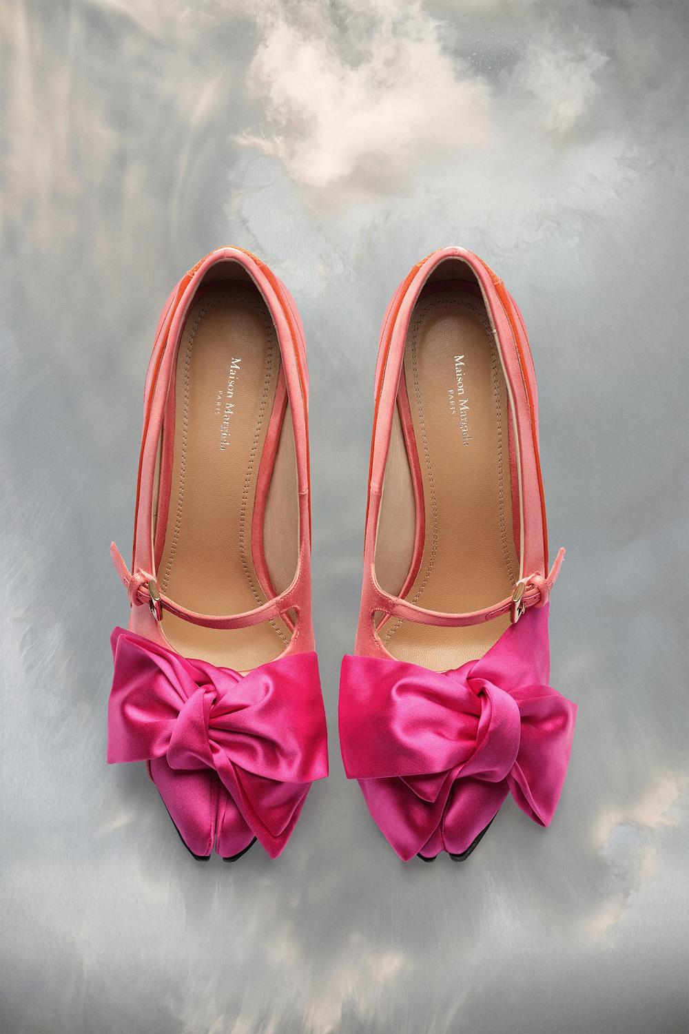 Pink Maison Margiela Tabi Monster Bow Pump | AU_MM47773