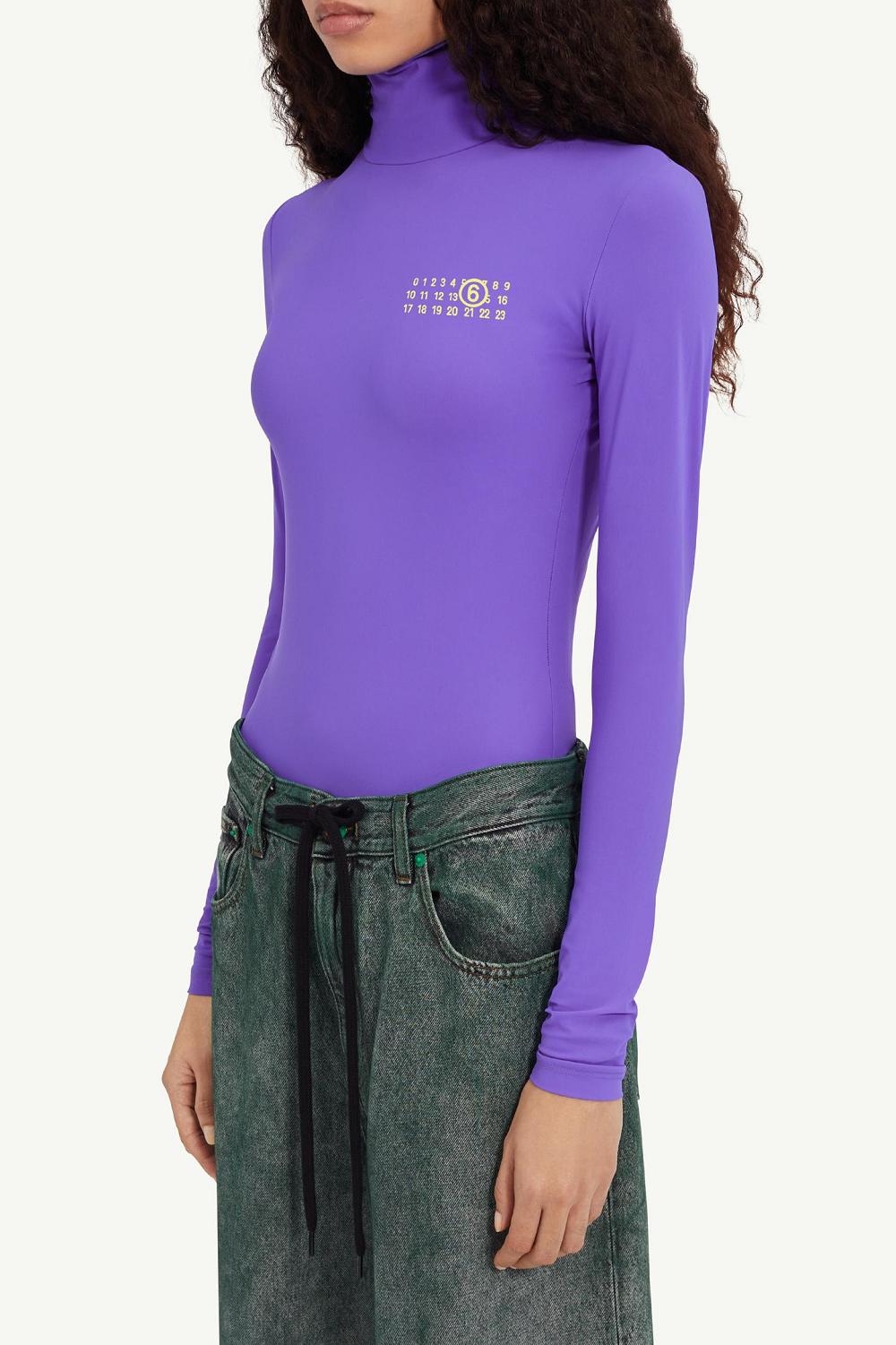 Purple Maison Margiela Jersey Body | AU_MM50363