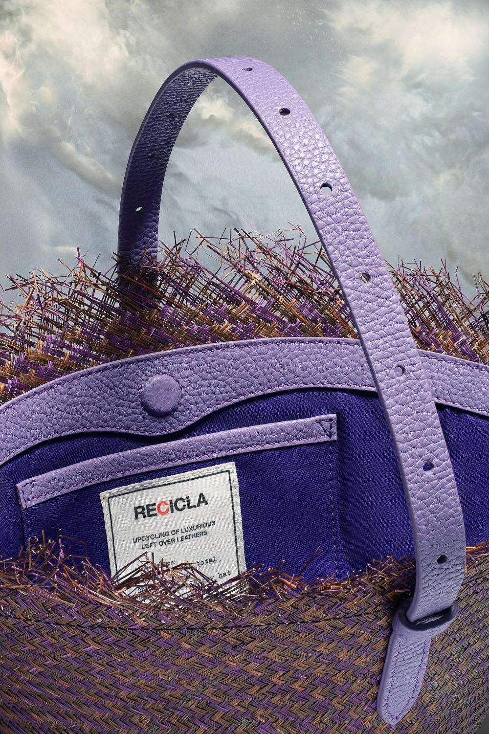 Purple Maison Margiela Recicla Handbag | AU_MM65237