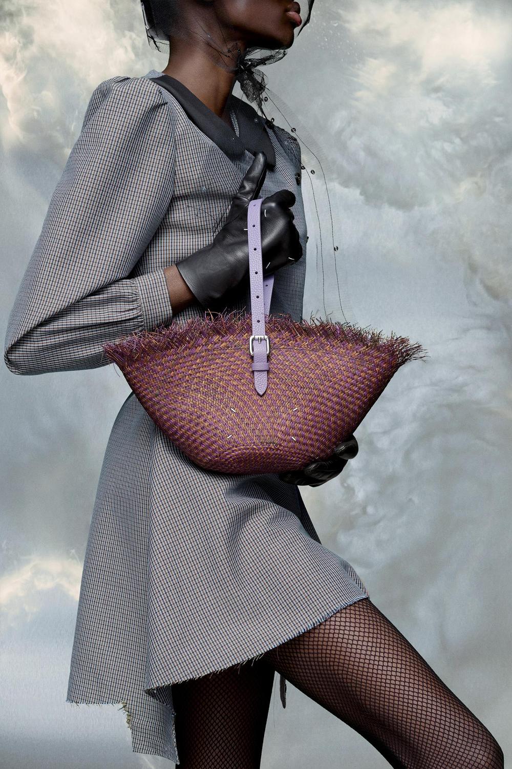 Purple Maison Margiela Recicla Handbag | AU_MM65237