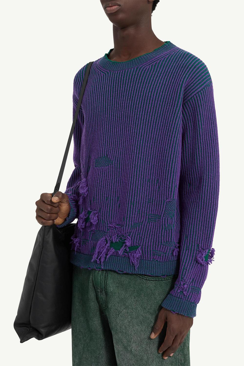 Purple Maison Margiela Reversible Jumper | AU_MM33551