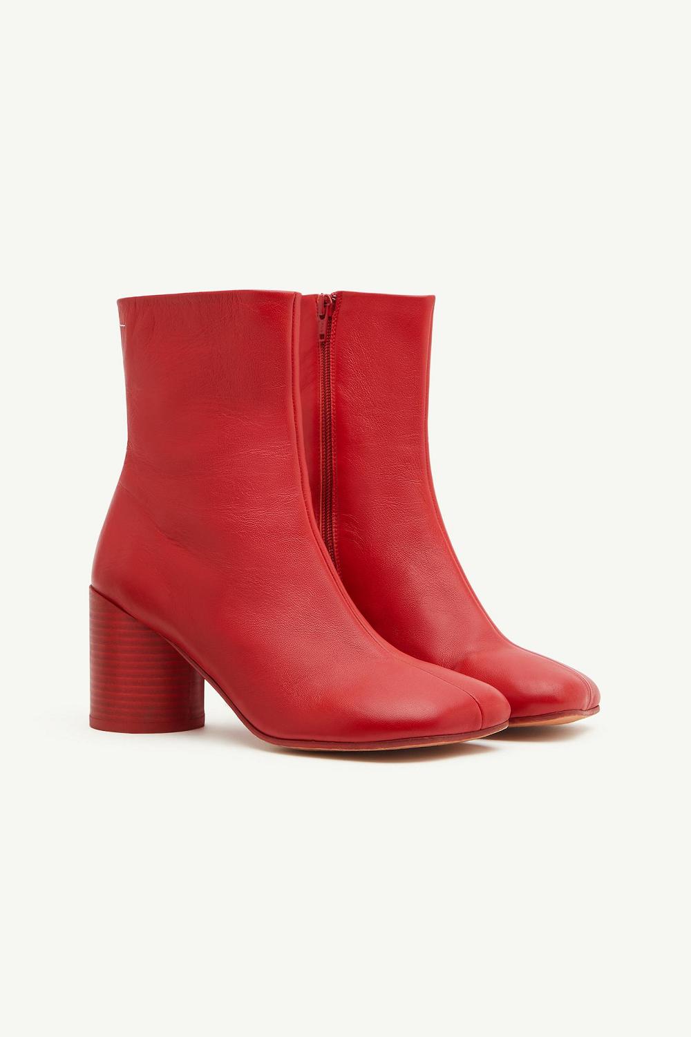 Red Maison Margiela Anatomic Ankle Boots | AU_MM24384