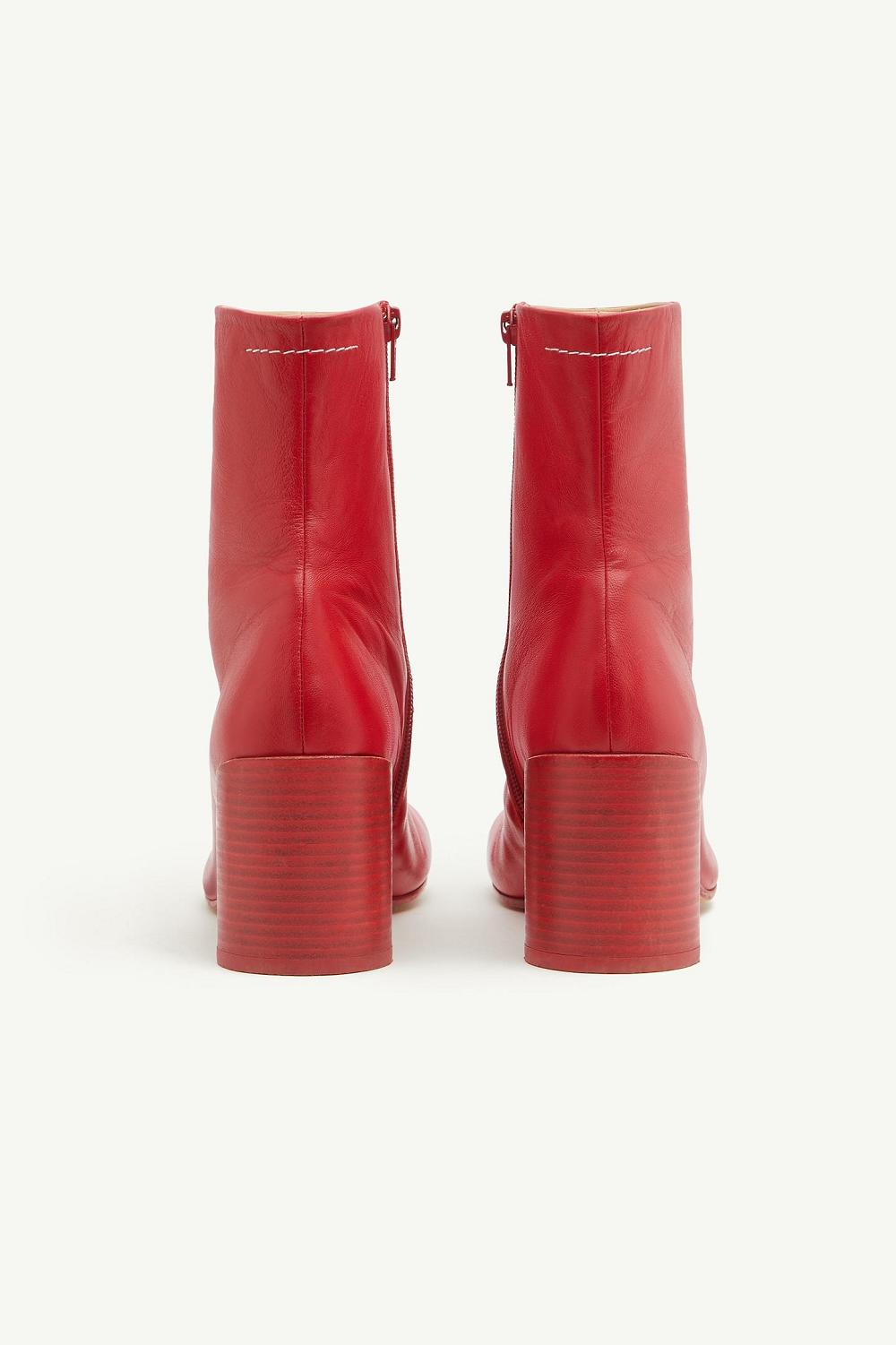 Red Maison Margiela Anatomic Ankle Boots | AU_MM24384