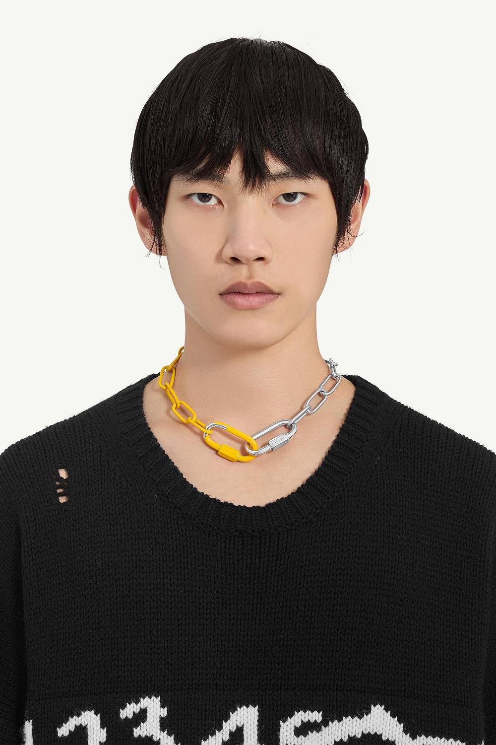 Silver Gold Maison Margiela Carabiner Necklace | AU_MM87224