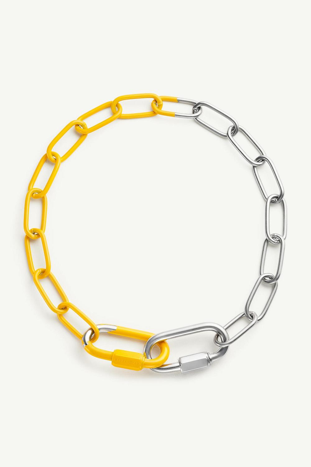 Silver Gold Maison Margiela Carabiner Necklace | AU_MM87224