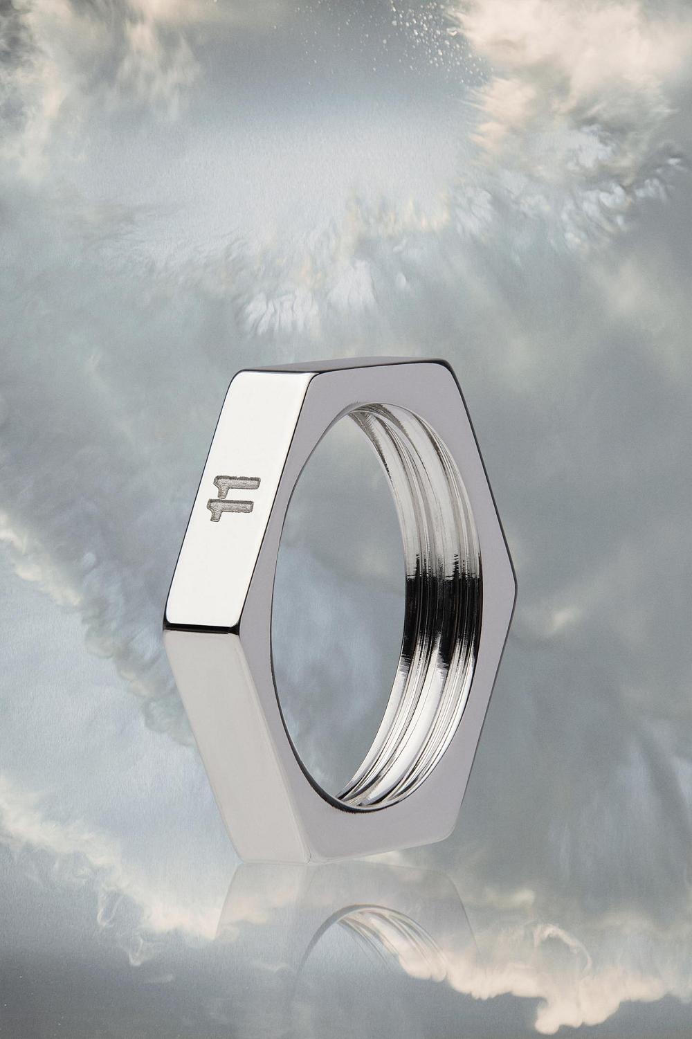 Silver Maison Margiela Bolt And Nut Ring | AU_MM80938