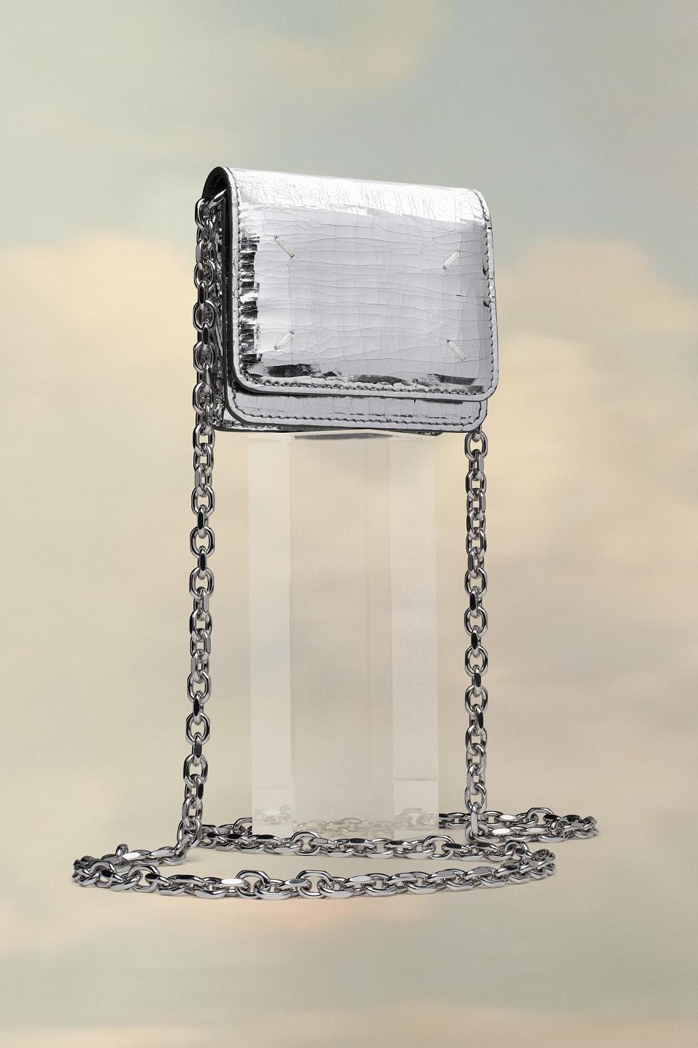 Silver Maison Margiela Broken Mirror Chain Wallet | AU_MM45736