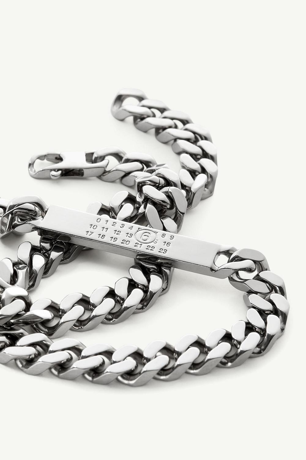 Silver Maison Margiela Classic Chain Necklace | AU_MM51789