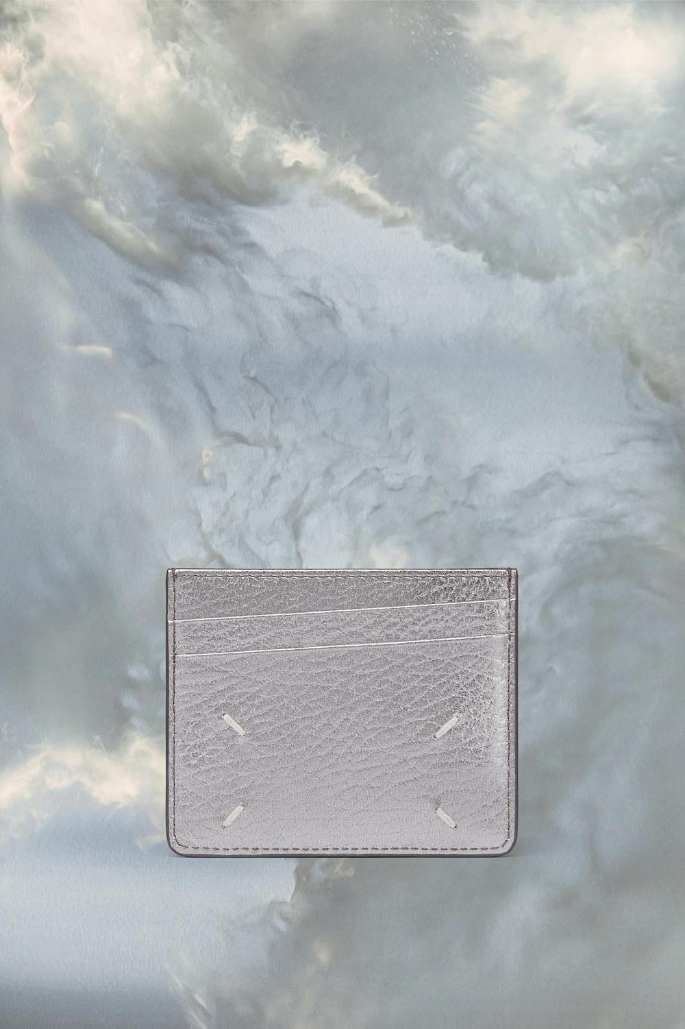 Silver Maison Margiela Four Stitches Card Holder | AU_MM33522