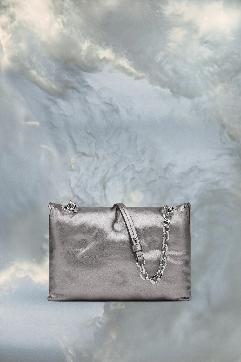 Silver Maison Margiela Glam Slam Flap Small | AU_MM76694