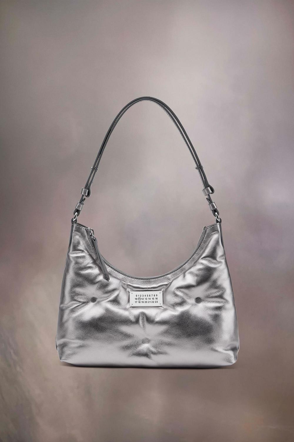 Silver Maison Margiela Glam Slam Hobo Small | AU_MM32541