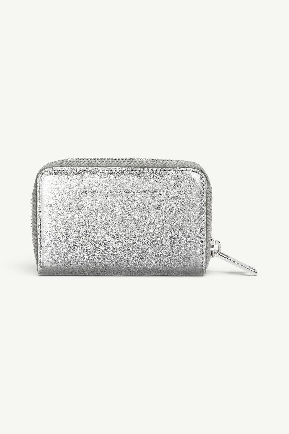 Silver Maison Margiela Japanese 6 Zip Around Wallet | AU_MM62400