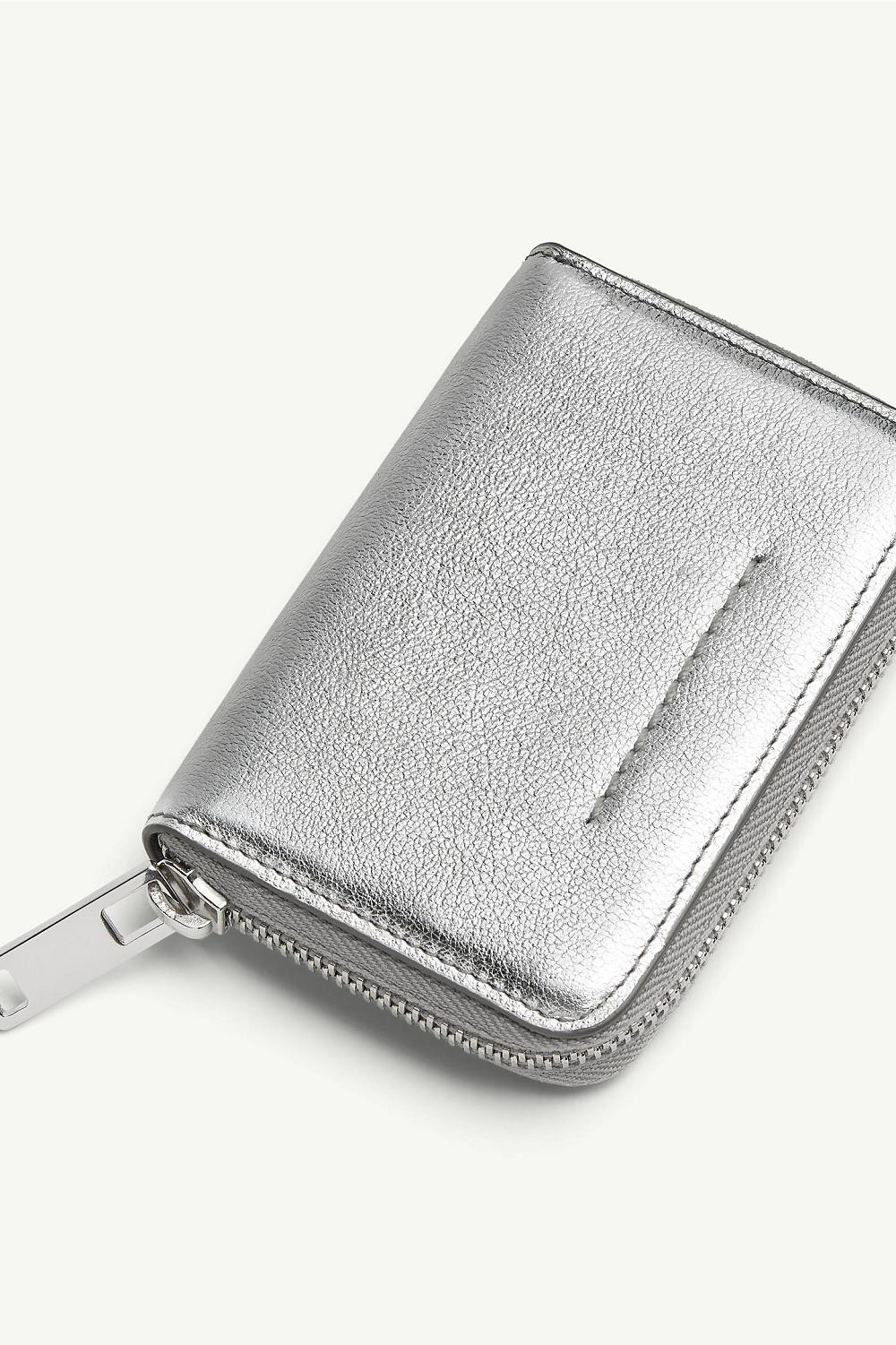 Silver Maison Margiela Japanese 6 Zip Around Wallet | AU_MM62400