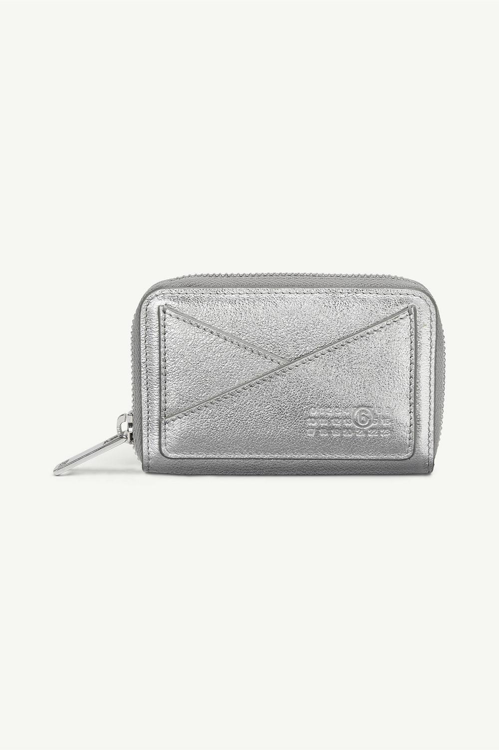 Silver Maison Margiela Japanese 6 Zip Around Wallet | AU_MM62400