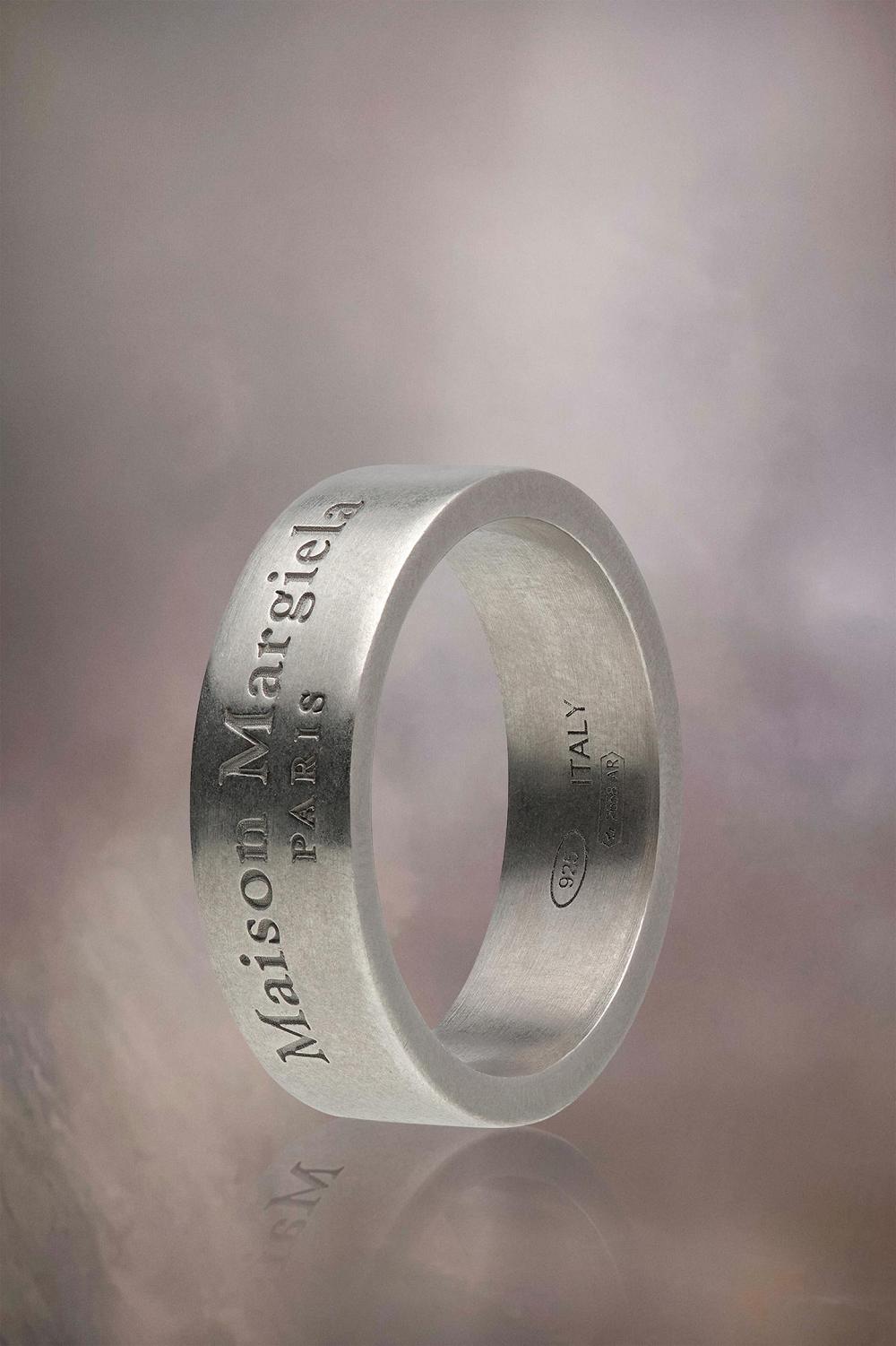 Silver Maison Margiela Logo Ring | AU_MM83706