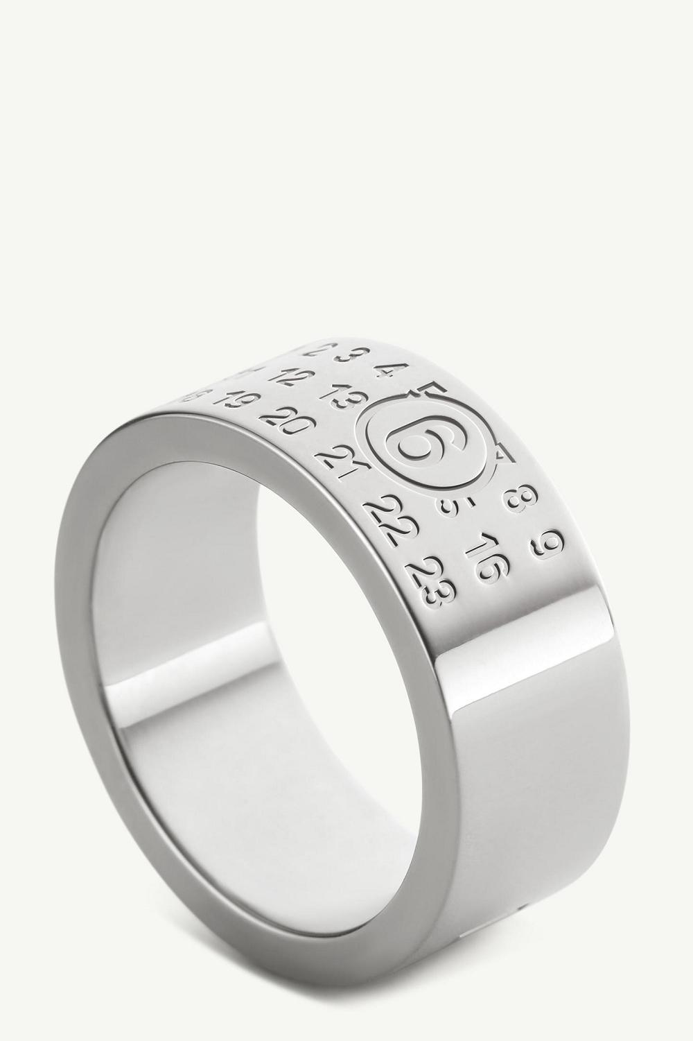 Silver Maison Margiela Minimal Numeric Signature Ring | AU_MM91059