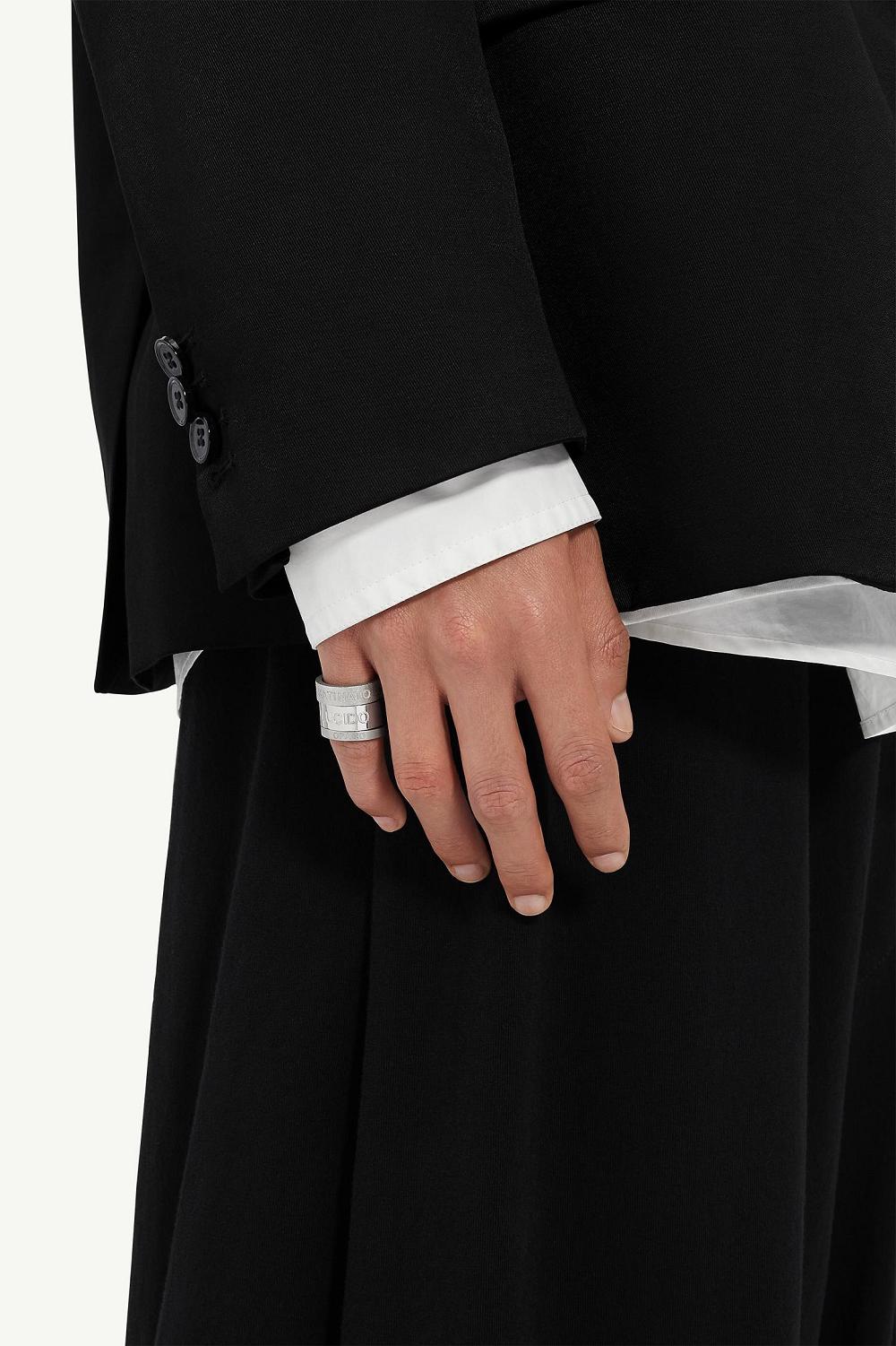 Silver Maison Margiela Minimal Numeric Signature Ring | AU_MM91059