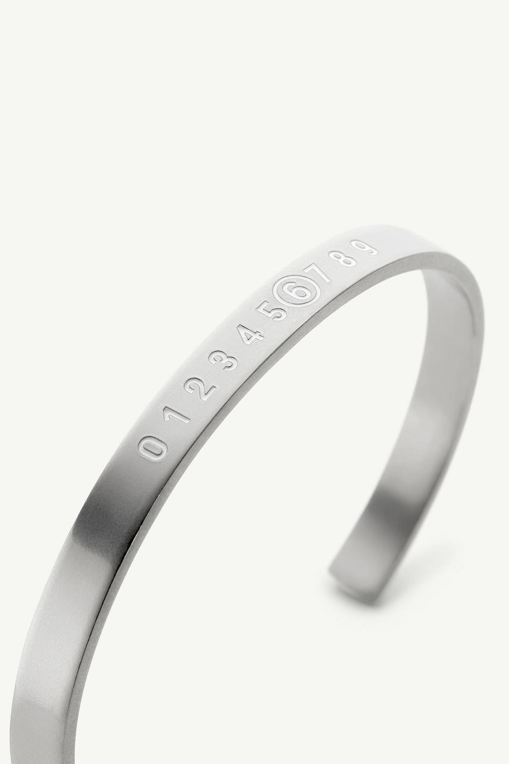 Silver Maison Margiela Numeric Bracelet Cuff | AU_MM65256