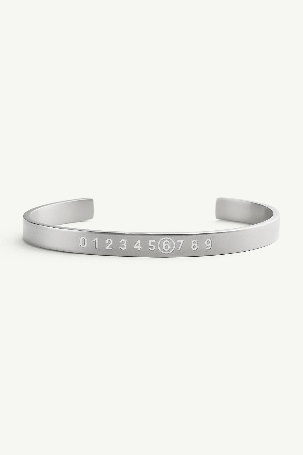 Silver Maison Margiela Numeric Bracelet Cuff | AU_MM65256