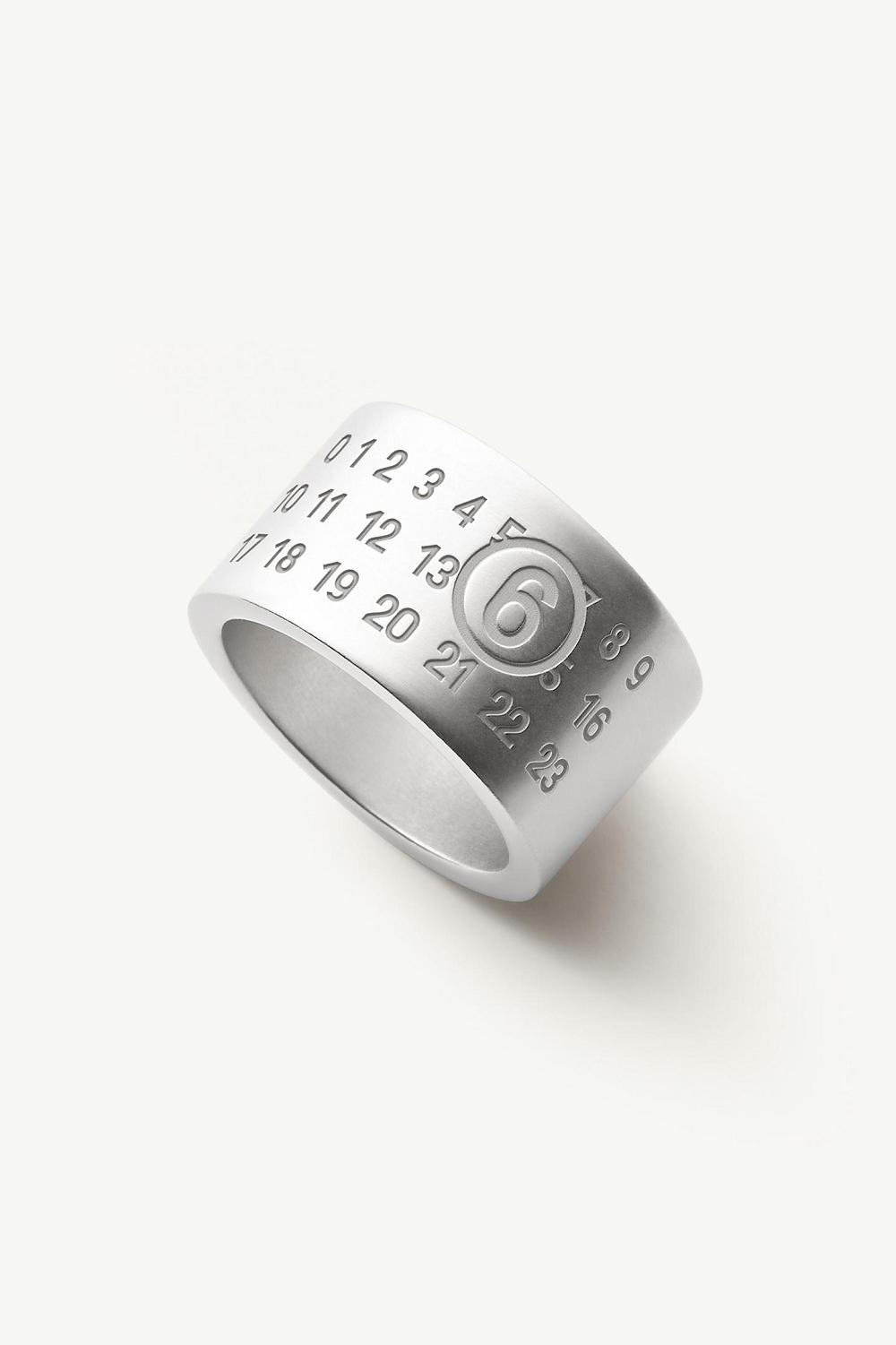 Silver Maison Margiela Numeric Minimal Signature Ring | AU_MM92217