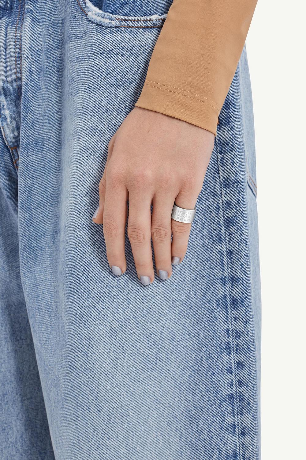 Silver Maison Margiela Numeric Minimal Signature Ring | AU_MM92217