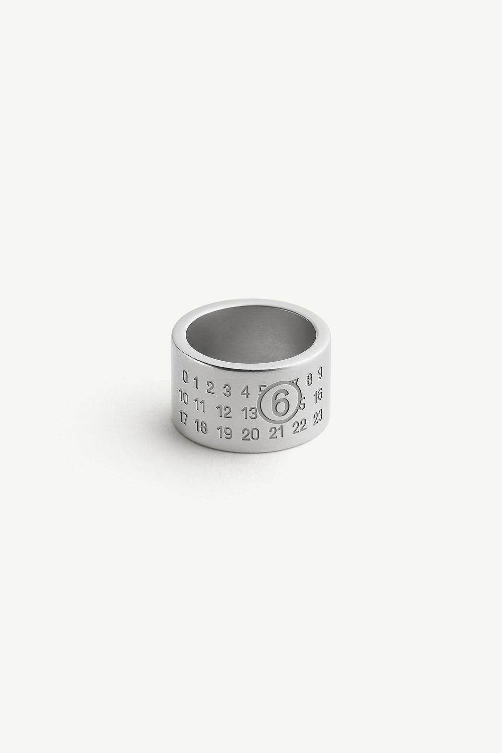 Silver Maison Margiela Numeric Minimal Signature Ring | AU_MM92217