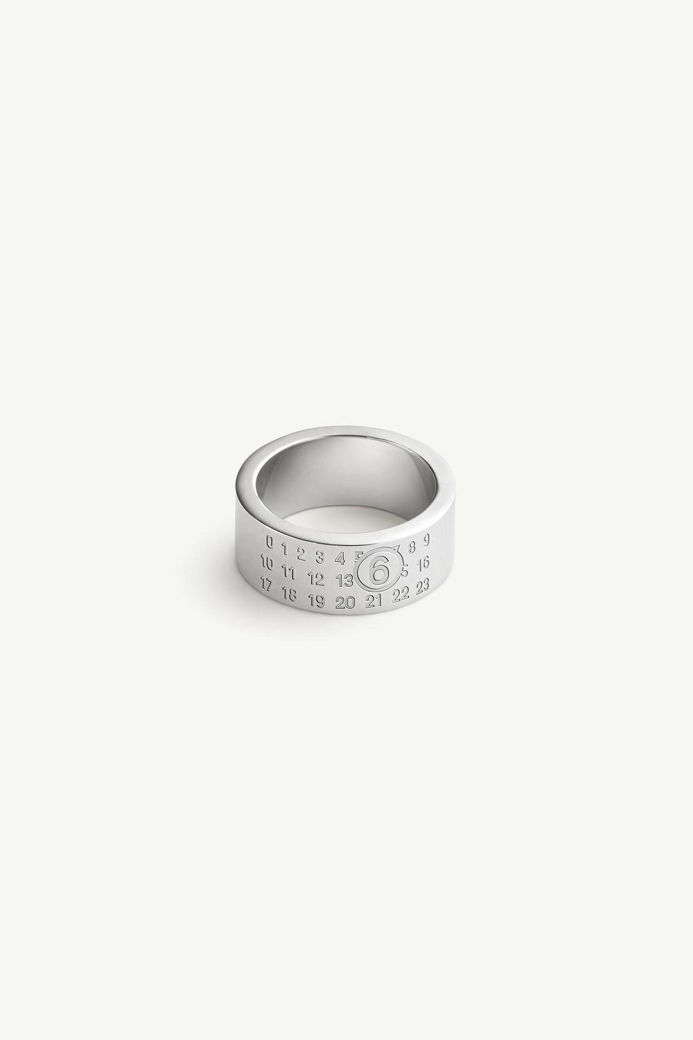 Silver Maison Margiela Numeric Minimal Signature Ring | AU_MM31891