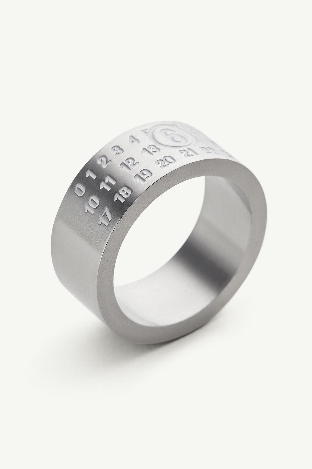 Silver Maison Margiela Numeric Ring | AU_MM17376