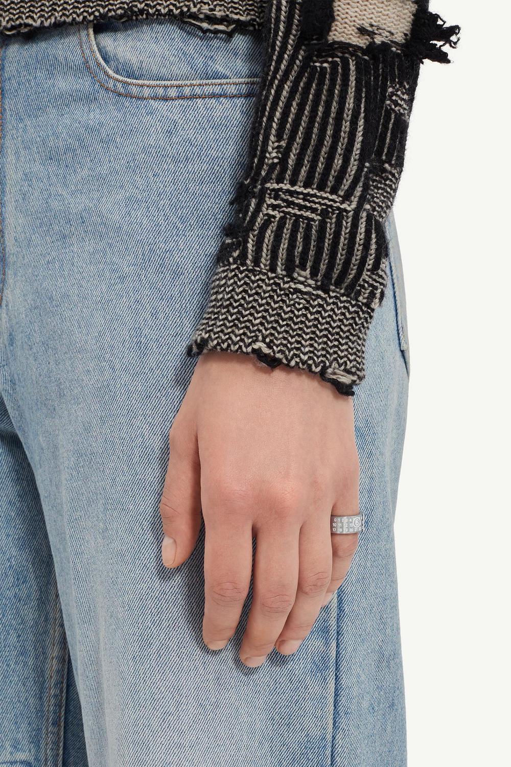 Silver Maison Margiela Numeric Ring | AU_MM17376