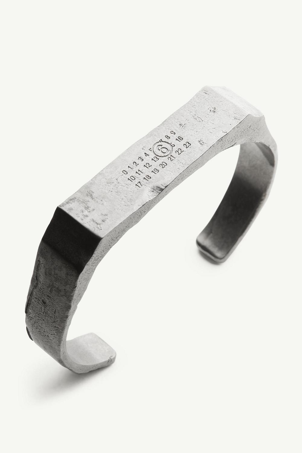 Silver Maison Margiela Numeric Signature Cuff | AU_MM38501