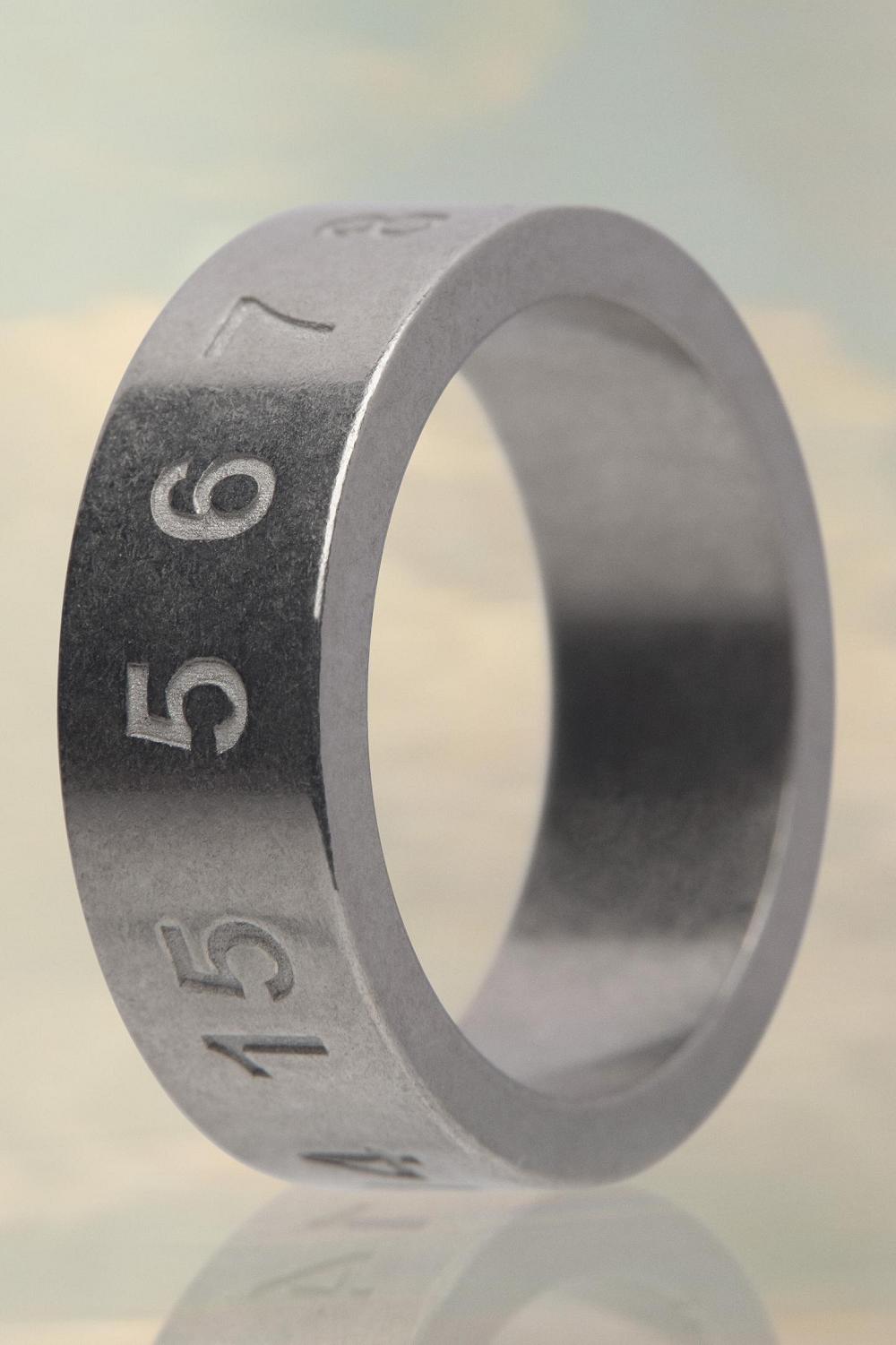 Silver Maison Margiela Numerical Ring | AU_MM70323