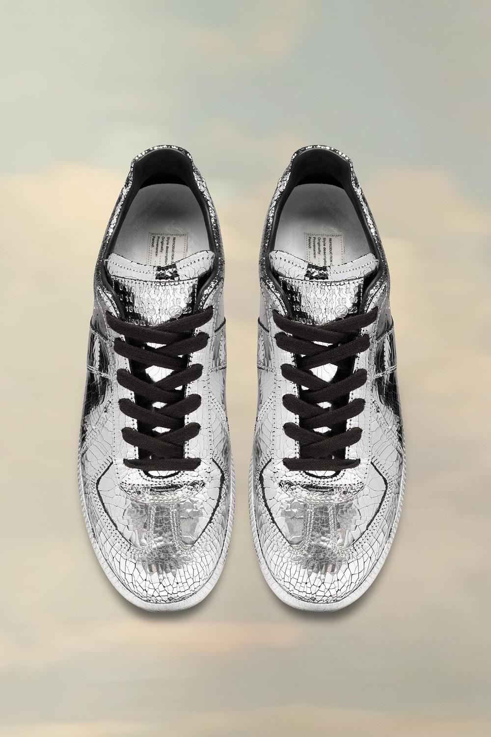 Silver Maison Margiela Replica Broken Mirror Sneakers | AU_MM45114