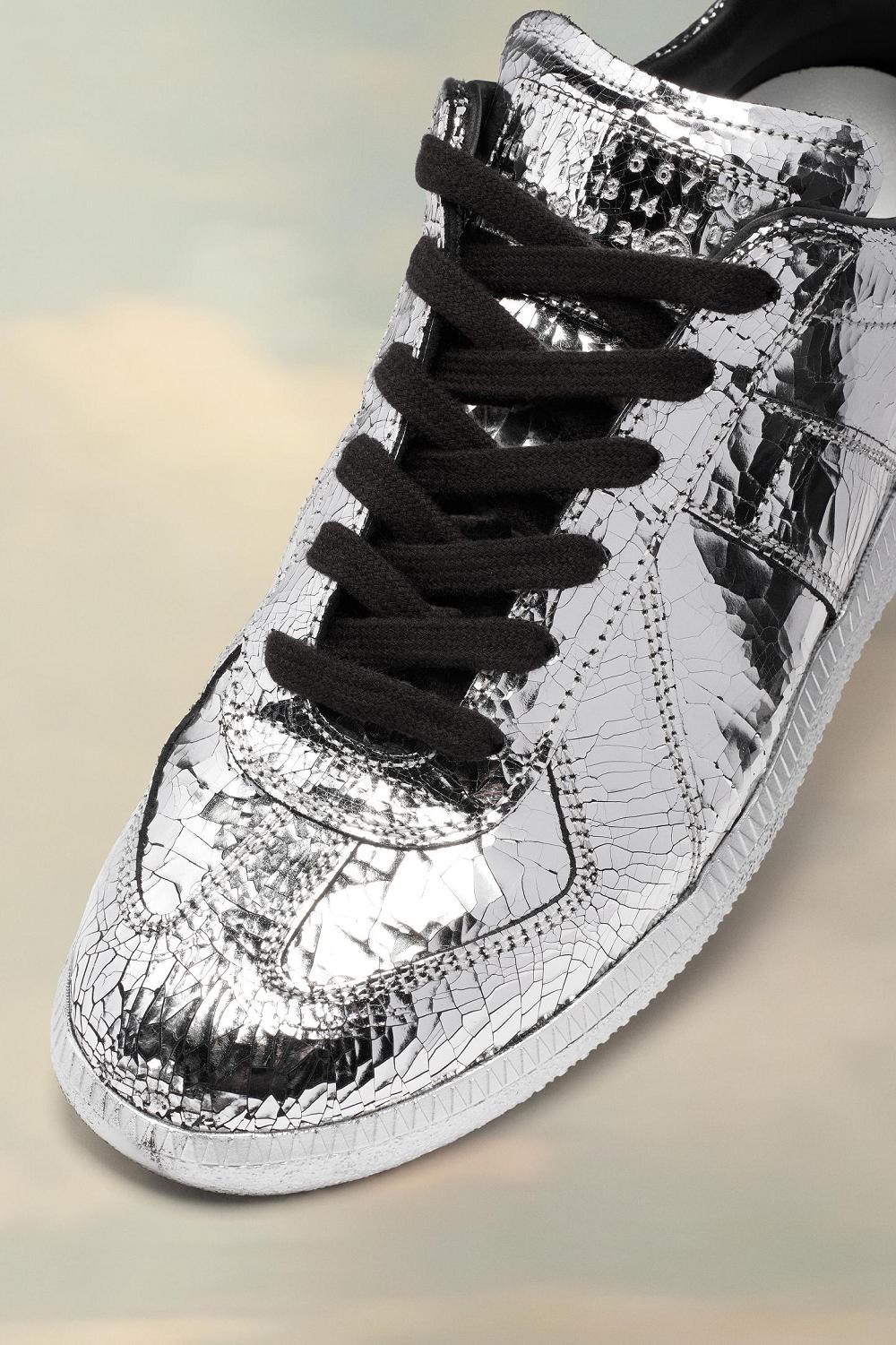 Silver Maison Margiela Replica Broken Mirror Sneakers | AU_MM45114