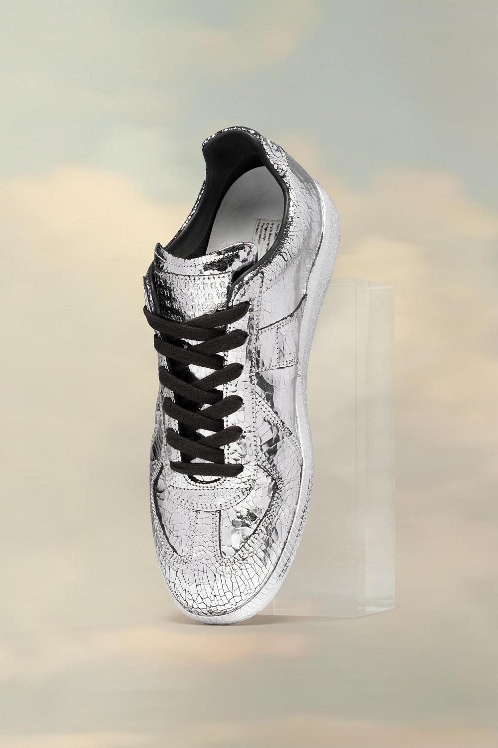 Silver Maison Margiela Replica Broken Mirror Sneakers | AU_MM45114