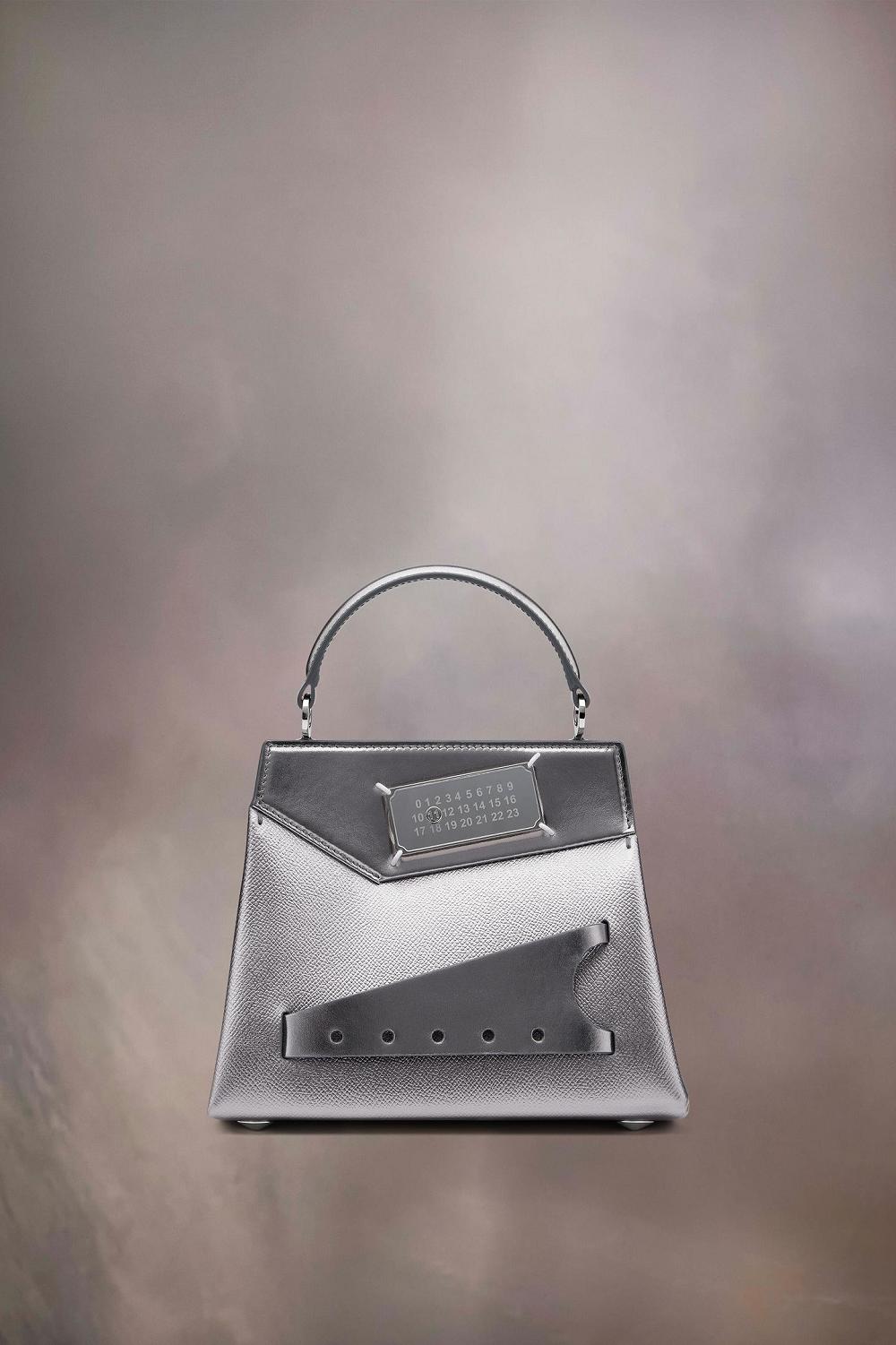 Silver Maison Margiela Snatched Handbag Small | AU_MM48676