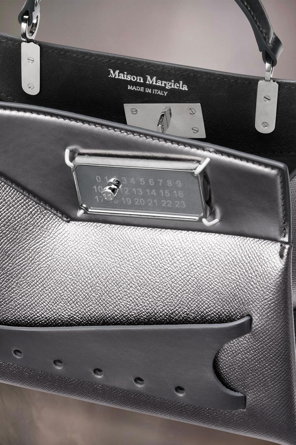 Silver Maison Margiela Snatched Handbag Small | AU_MM62444