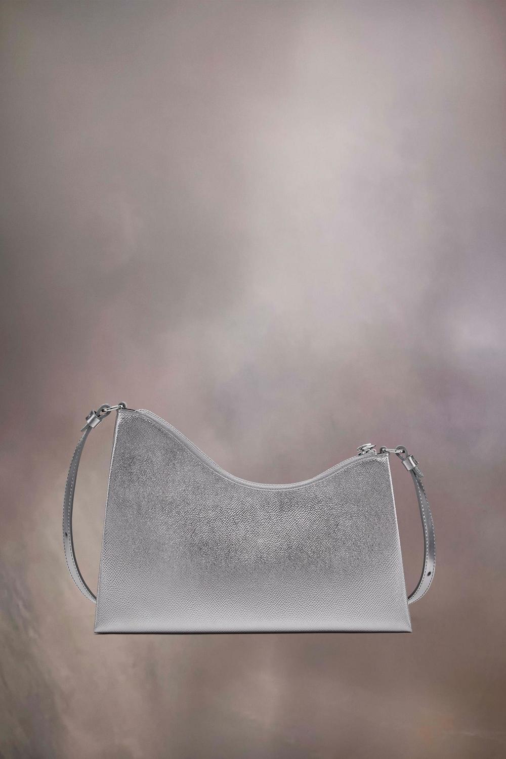 Silver Maison Margiela Snatched Hobo Small | AU_MM98095