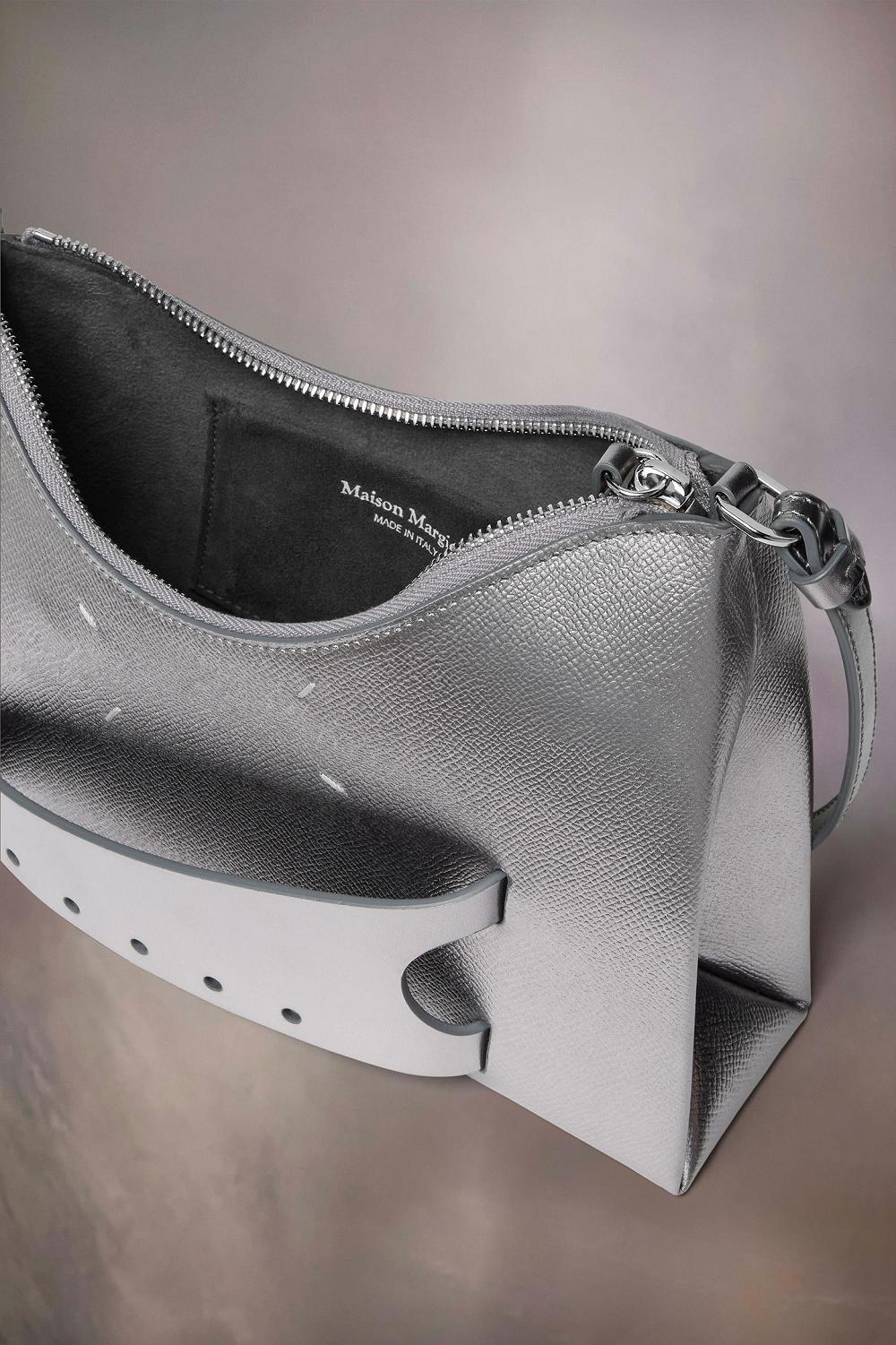 Silver Maison Margiela Snatched Hobo Small | AU_MM98095