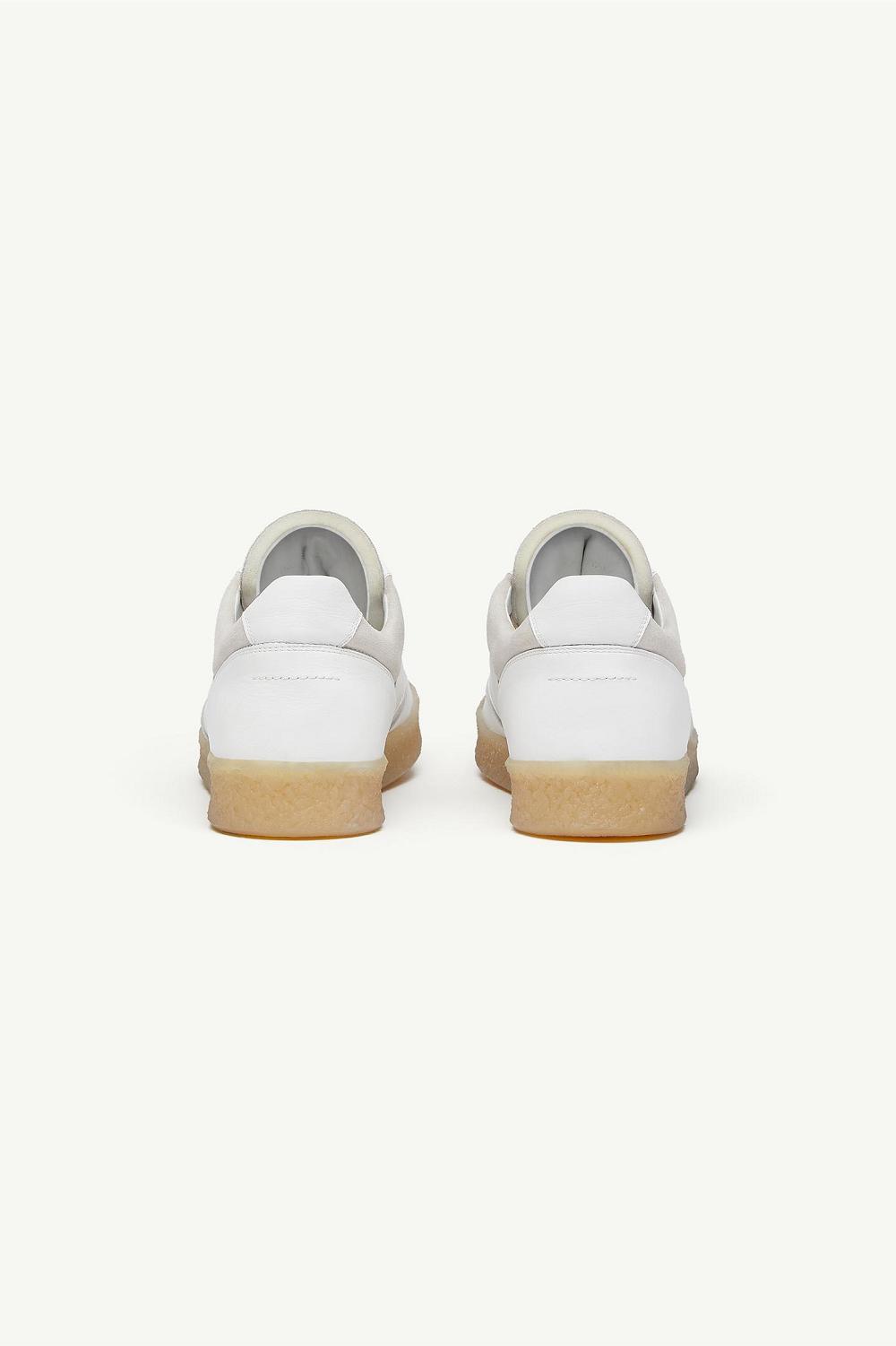 White Maison Margiela 6 Court Sneakers | AU_MM37776