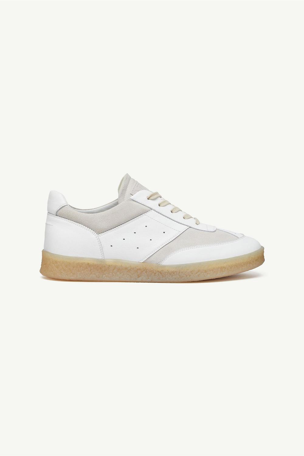 White Maison Margiela 6 Court Sneakers | AU_MM37776