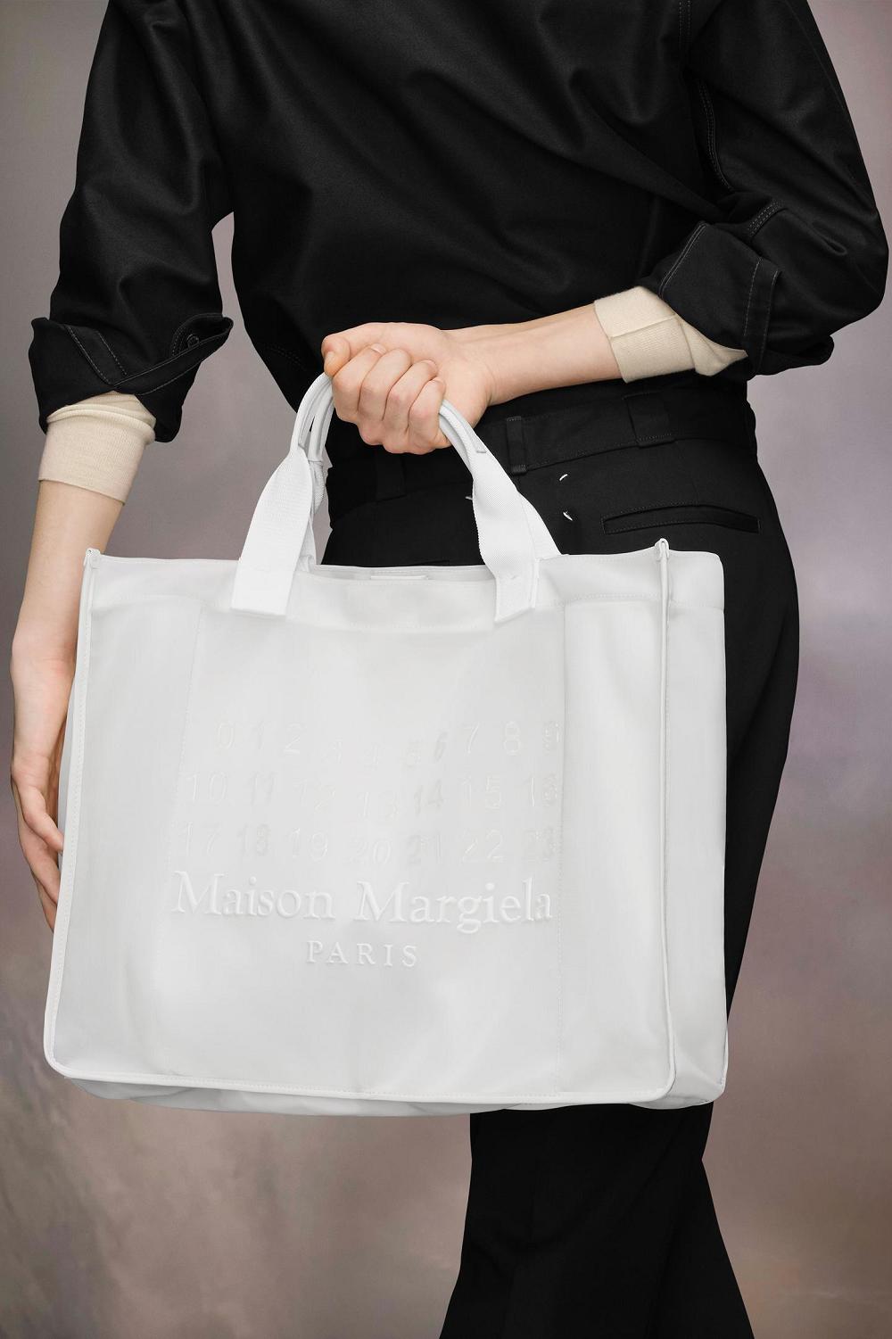 White Maison Margiela Cabas Shopping Bag Large | AU_MM44655